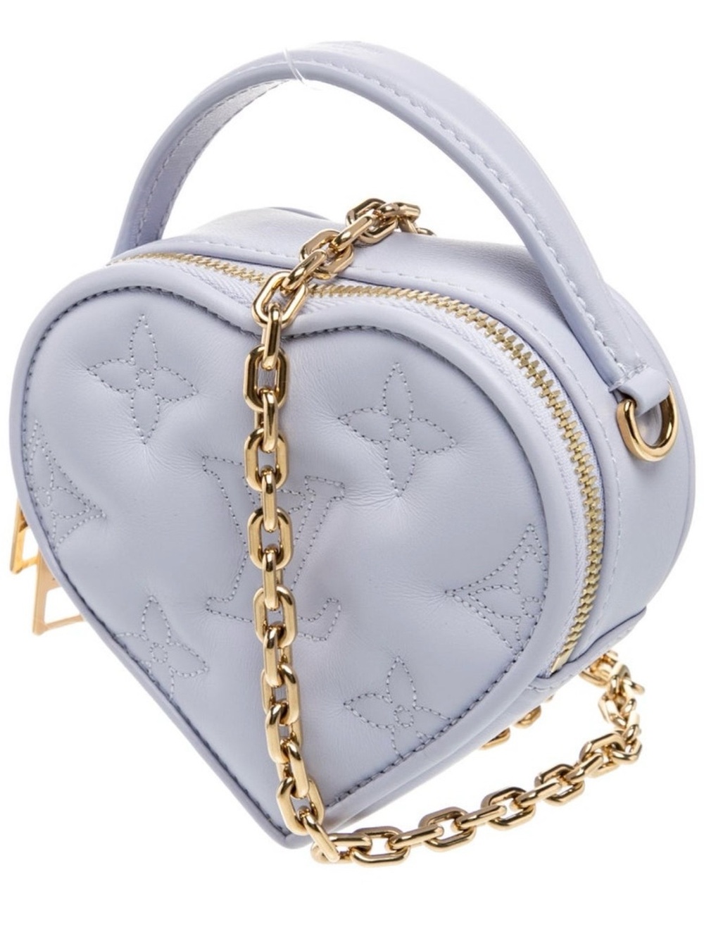 Louis Vuitton Pop My Heart Pouch Bubblegram Leather Lilac Crossbody Bag - Picture 4 of 10